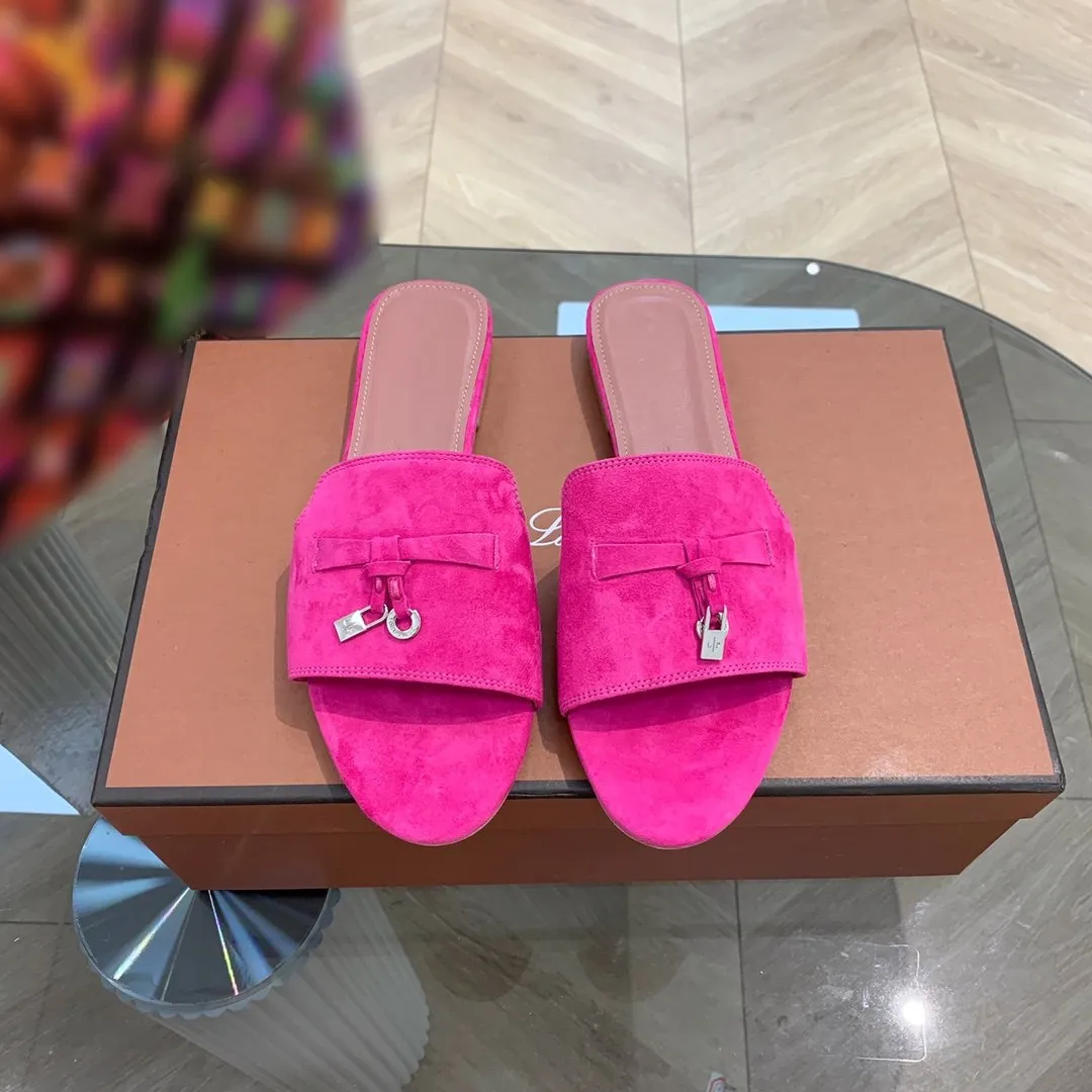 2023 Summer slides embellished suede slippers sandals shoes Genuine leather open toe casual flats for women Luxury Designe, 12
2023 Summer slides embellished suede slippers sandals shoes Genuine leather open toe casual flats for women Luxury Designe, 12