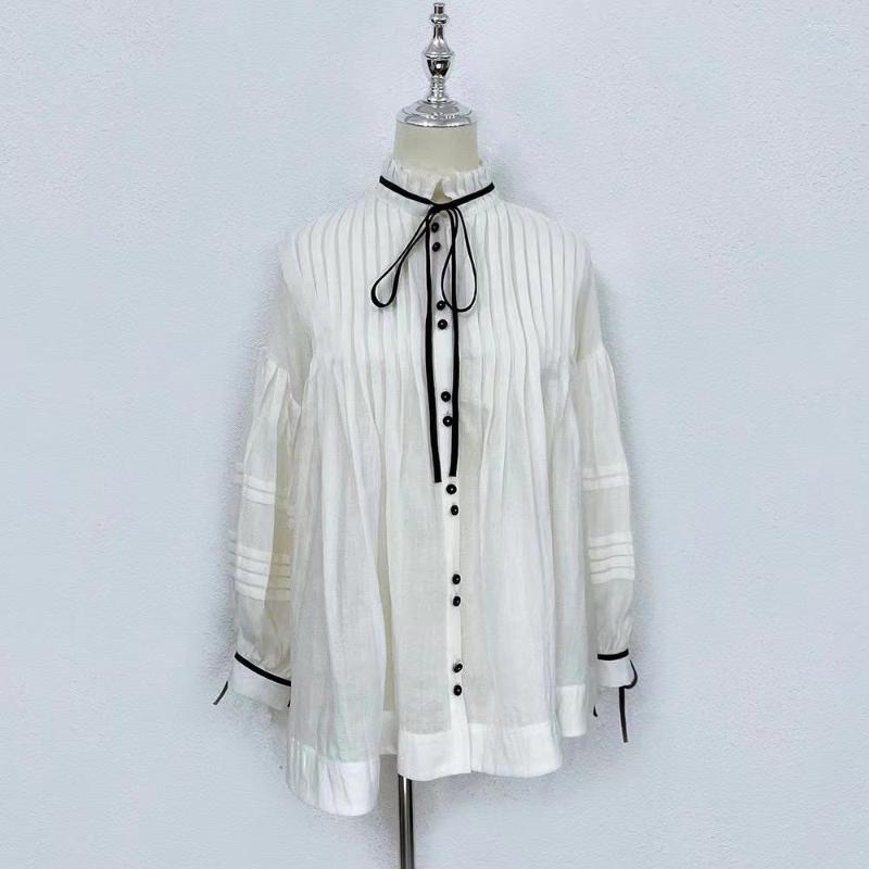 Women's Blouses Fashion Luxury Silk Blouse 2023 Summer Spring Design Women Runway Flowers Print High Quality Draped, As photo
Women's Blouses Fashion Luxury Silk Blouse 2023 Summer Spring Design Women Runway Flowers Print High Quality Draped, As photo