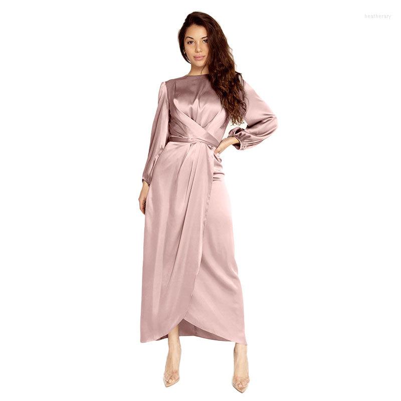 Ethnic Clothing Muslim Dresses For Women Middle East Arabic Islam Female Dress O-Neck Zipper Lace Style Irregular Satin Solid Color
Ethnic Clothing Muslim Dresses For Women Middle East Arabic Islam Female Dress O-Neck Zipper Lace Style Irregular Satin Solid Color