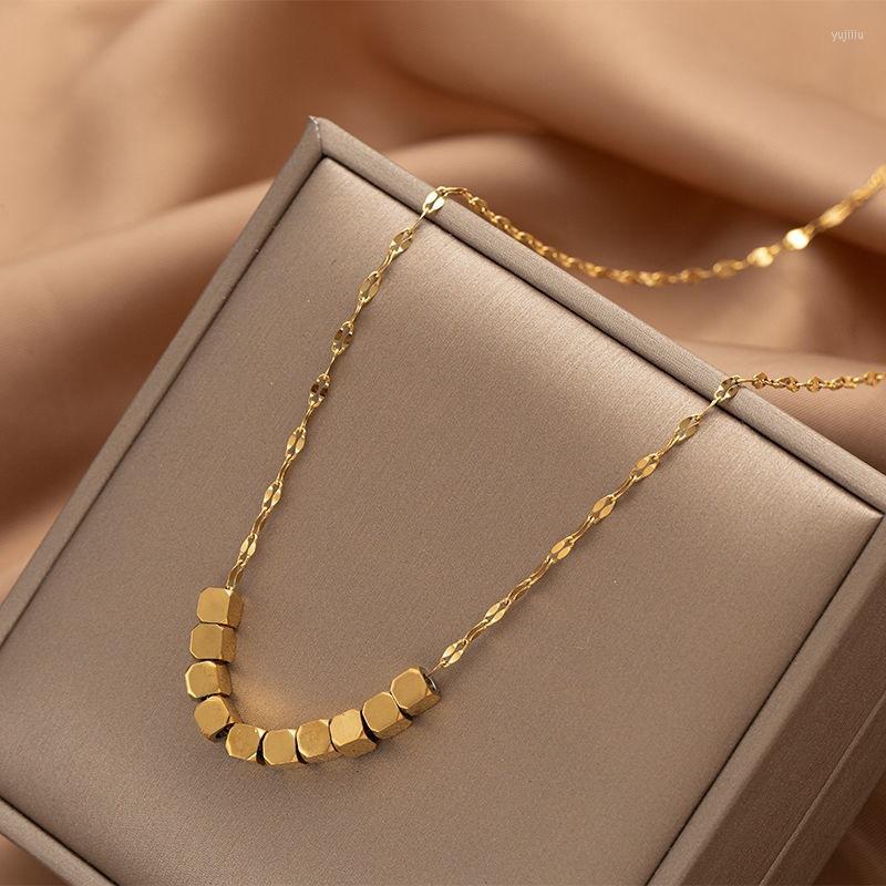Chains Fashion Geometric Cube Pendant Necklace For Women Korean Style Trend Choker Jewelry Gift Collar De Mujer 2023
Chains Fashion Geometric Cube Pendant Necklace For Women Korean Style Trend Choker Jewelry Gift Collar De Mujer 2023