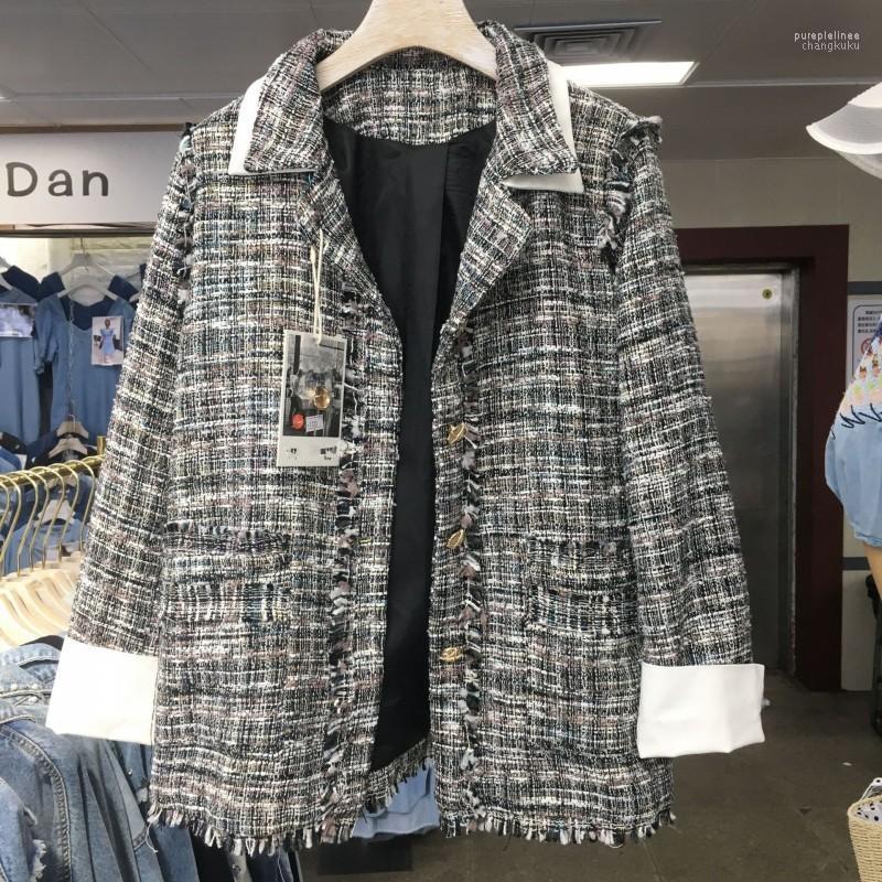 Women' Jackets Autumn Long Sleeve Fake Piece Womens Tweed Office Ladies Fashion Single Breasted Slim Fit Outerwear Coats Streetwear
Women' Jackets Autumn Long Sleeve Fake Piece Womens Tweed Office Ladies Fashion Single Breasted Slim Fit Outerwear Coats Streetwear