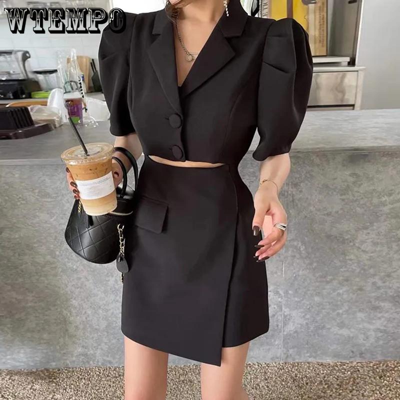 Pants Suit Skirt Set Women 2022 Summer New Style Bubble Short Sleeve Loose Temperament Suit Skirt Set Blazer and Mini Skirt Suits, White
Pants Suit Skirt Set Women 2022 Summer New Style Bubble Short Sleeve Loose Temperament Suit Skirt Set Blazer and Mini Skirt Suits, White