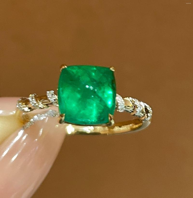 Cluster Rings Emerald Fine Jewelry 18K Gold Real Natural Vivid Green 2.78ct Gemstones Male For Men's Ring
Cluster Rings Emerald Fine Jewelry 18K Gold Real Natural Vivid Green 2.78ct Gemstones Male For Men's Ring