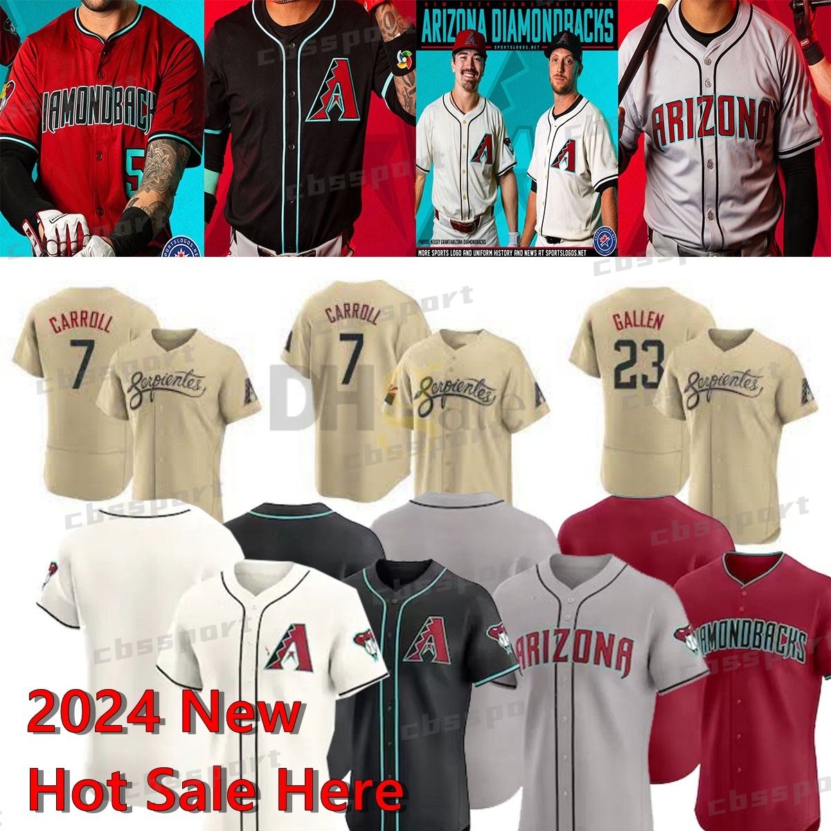 Diamondbacks Paul Sewald 2024 Jersey Corbin Carroll Ketel Marte Eduardo Rodriguez Alek Thomas Arizona Evan Longoria Geraldo Perdomo McCarthy Gallen Christian