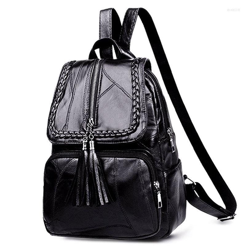 School Bags Shoulder Bag Female Casual Outdoor Travel Backpack Fashion Versatile Schoolbag, Black
School Bags Shoulder Bag Female Casual Outdoor Travel Backpack Fashion Versatile Schoolbag, Black
