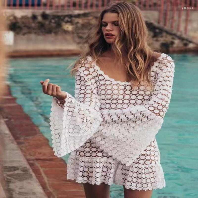 Women' Swimwear 2023 European And American Women' Dress Sexy Versatile Solid Backless Round Neck Long Sleeve Beach, White
Women' Swimwear 2023 European And American Women' Dress Sexy Versatile Solid Backless Round Neck Long Sleeve Beach, White