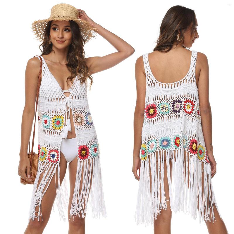 Women's Swimwear Women Spring And Summer Sexy Hollow Stitching Pattern Crochet Swimsuit Vest Beach Cover Up, White
Women's Swimwear Women Spring And Summer Sexy Hollow Stitching Pattern Crochet Swimsuit Vest Beach Cover Up, White