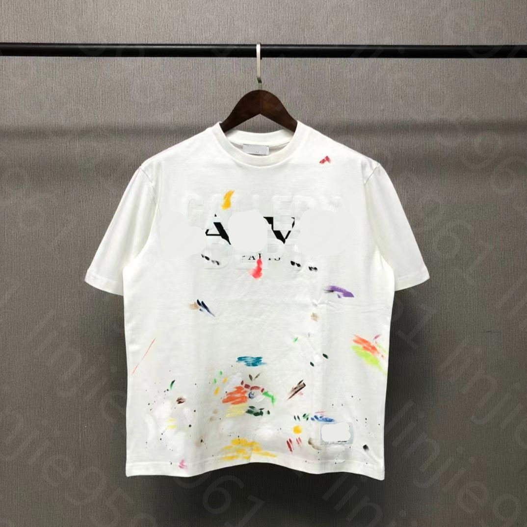 Men T-shirt Unisex Gall Dep Cotton Fashion Designer Casual High Summer Women Hand-painted Color Graffiti Printed Short Sleeve Lan, White
Men T-shirt Unisex Gall Dep Cotton Fashion Designer Casual High Summer Women Hand-painted Color Graffiti Printed Short Sleeve Lan, White