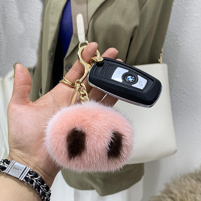 Keychains Mink Real Fur Keychain Women Bag Charm Cute Little Pig Nose Toy Accessories Gift Car Phone Key Pendant Keyring Metal Trinket
Keychains Mink Real Fur Keychain Women Bag Charm Cute Little Pig Nose Toy Accessories Gift Car Phone Key Pendant Keyring Metal Trinket