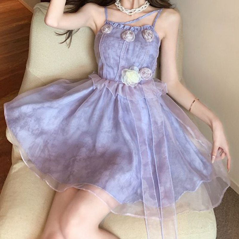 Casual Dresses French Elegant Strap Camisole Chiffon Princess Dresses For Women 3D Rose Design Y2k Chic Pullover Dresses Fairy Ball Gown Dress 230420, A1
Casual Dresses French Elegant Strap Camisole Chiffon Princess Dresses For Women 3D Rose Design Y2k Chic Pullover Dresses Fairy Ball Gown Dress 230420, A1