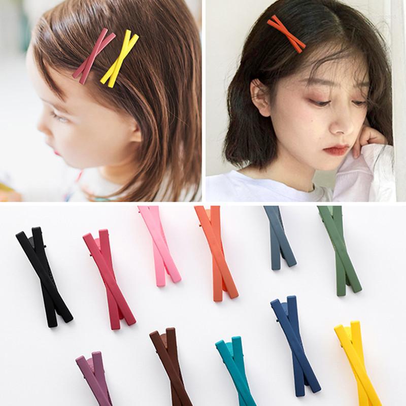 Hair Clips HM026 Japanese Korean Simple Sweet Candy Color Clip For Women One Word Frosted Cross Children Jewelry
Hair Clips HM026 Japanese Korean Simple Sweet Candy Color Clip For Women One Word Frosted Cross Children Jewelry