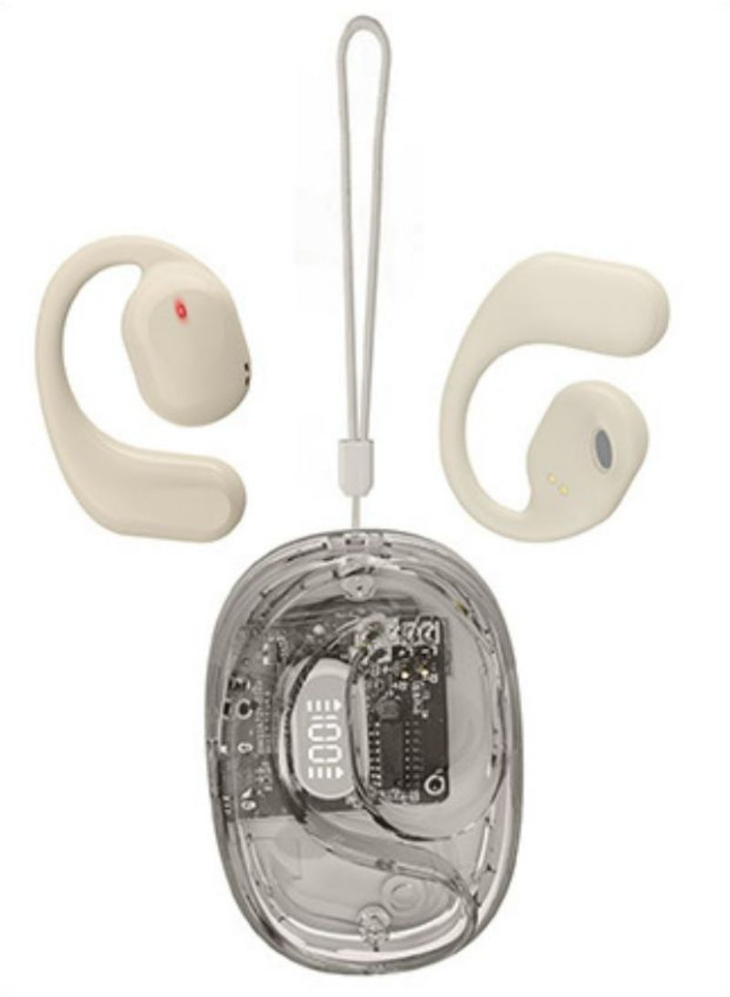 Wireless Earphone TWS Bluetooth headset Ear hook Fingerprint control R22 Built-in Microphone LED display High quality Headphone Sport Earphone Music h