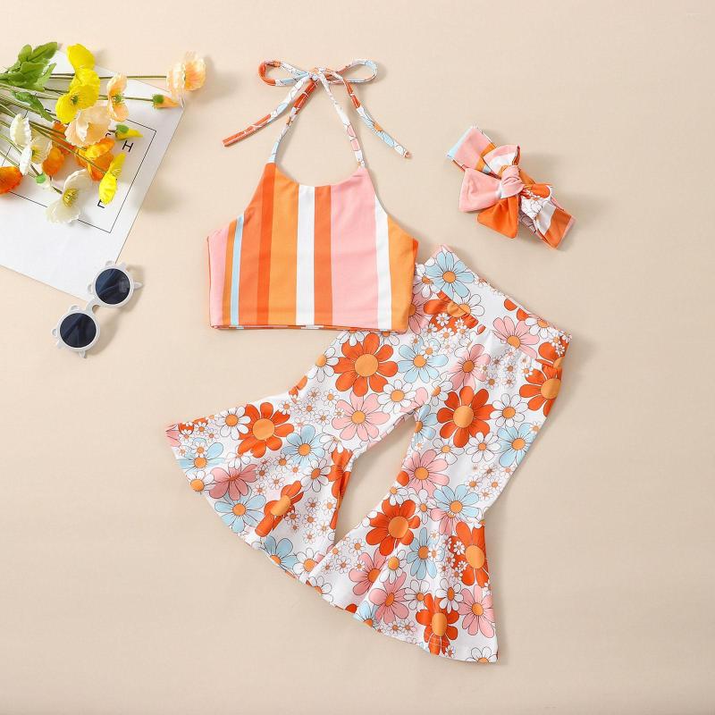 Clothing Sets Take Off My Girl Posh Blanket Toddler Suit Summer Sleeveless Striped Print Halter Hanging Neck Tops Flared Pants Headbands, Orange
Clothing Sets Take Off My Girl Posh Blanket Toddler Suit Summer Sleeveless Striped Print Halter Hanging Neck Tops Flared Pants Headbands, Orange