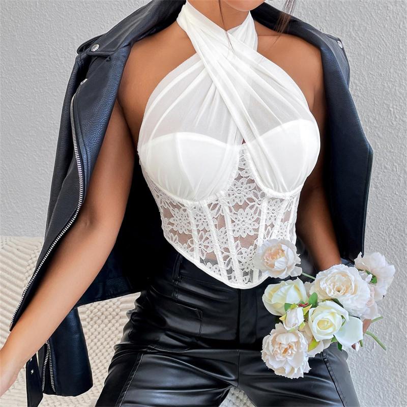 Women's Panties Womens Spaghetti Corset Top Bodysuit Bustier Cami Lace Tops Sexy Mesh Lingerie Going Out Tank Women Body, Black
Women's Panties Womens Spaghetti Corset Top Bodysuit Bustier Cami Lace Tops Sexy Mesh Lingerie Going Out Tank Women Body, Black