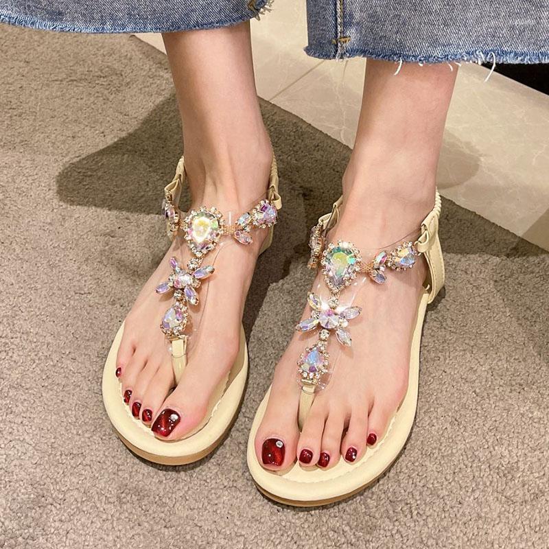 Sandals 2023 Summer Women's Luxury Rhinestone Inlaid Small Heel Designer T-strap Clip-toe Flip Flop Travel Beach, Green
Sandals 2023 Summer Women's Luxury Rhinestone Inlaid Small Heel Designer T-strap Clip-toe Flip Flop Travel Beach, Green