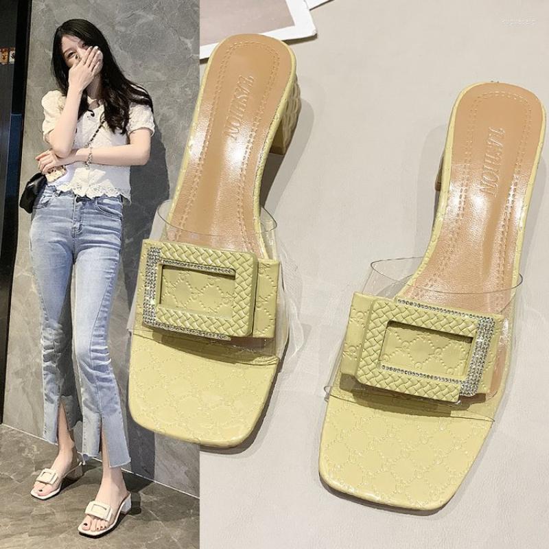Sandals Sexy Transparent Casual For Women Summer Trend Non-slip Slippers Square Head Open Toe Chunky Heel High Heels Female, Beige
Sandals Sexy Transparent Casual For Women Summer Trend Non-slip Slippers Square Head Open Toe Chunky Heel High Heels Female, Beige