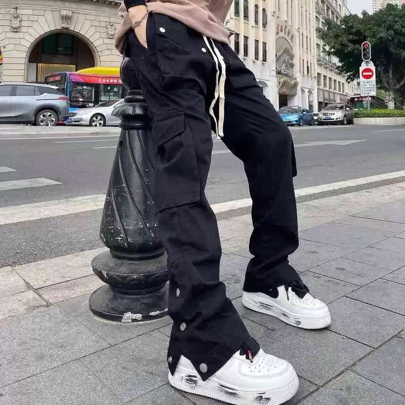 QNPQYX New Harajuku Grunge Vintage Overall Pants Punk Gothic Zipper Low Waist Trousers Man Retro Korean Sweatpants Baggy Women Streetwear G220413, Black
QNPQYX New Harajuku Grunge Vintage Overall Pants Punk Gothic Zipper Low Waist Trousers Man Retro Korean Sweatpants Baggy Women Streetwear G220413, Black