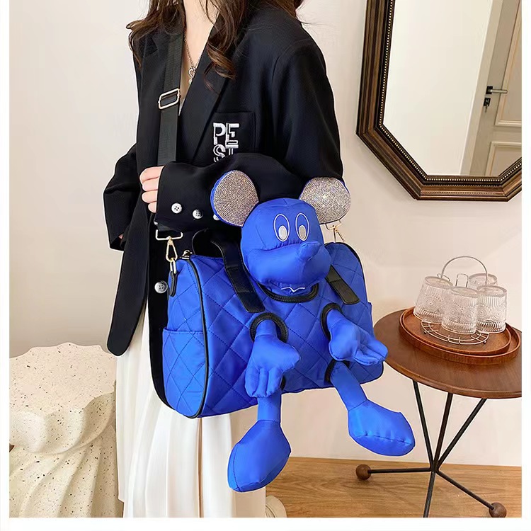 2023 summer new doll pillow bag, canvas bag, large capacity casual bag, trendy handheld cross-body bag, Black
2023 summer new doll pillow bag, canvas bag, large capacity casual bag, trendy handheld cross-body bag, Black