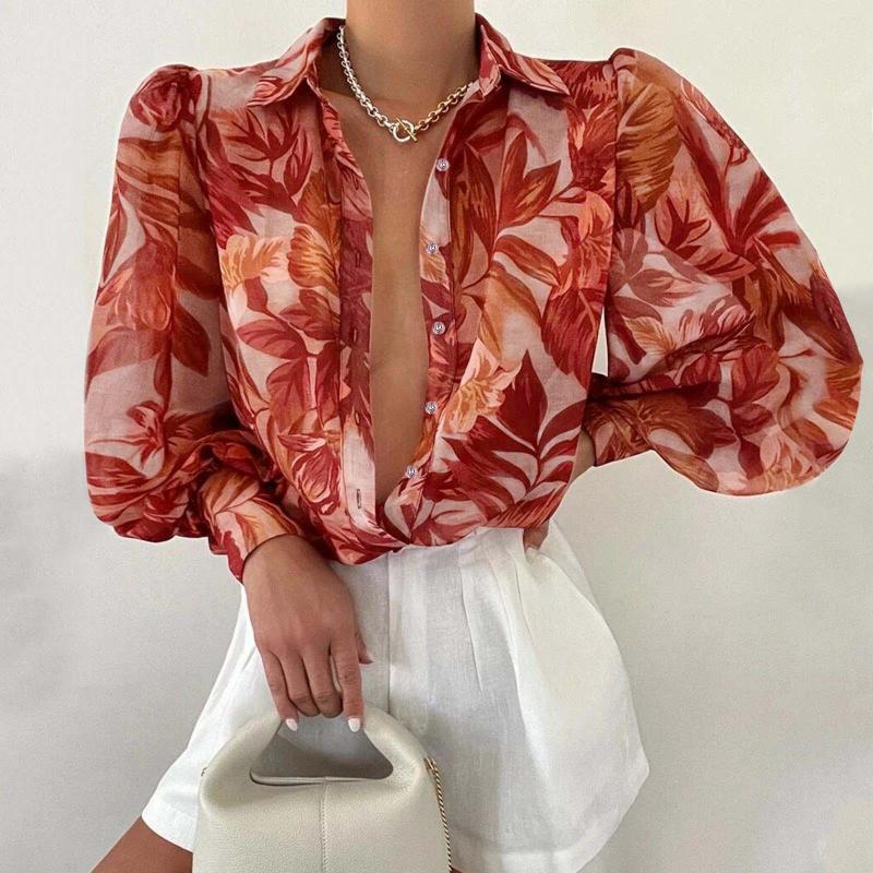 Women' Blouses Womens Spring Autumn Ladies Prints Button Up Shirts Elegant V-neck Puff Long Sleeve Female Fashion Top, Khaki
Women' Blouses Womens Spring Autumn Ladies Prints Button Up Shirts Elegant V-neck Puff Long Sleeve Female Fashion Top, Khaki