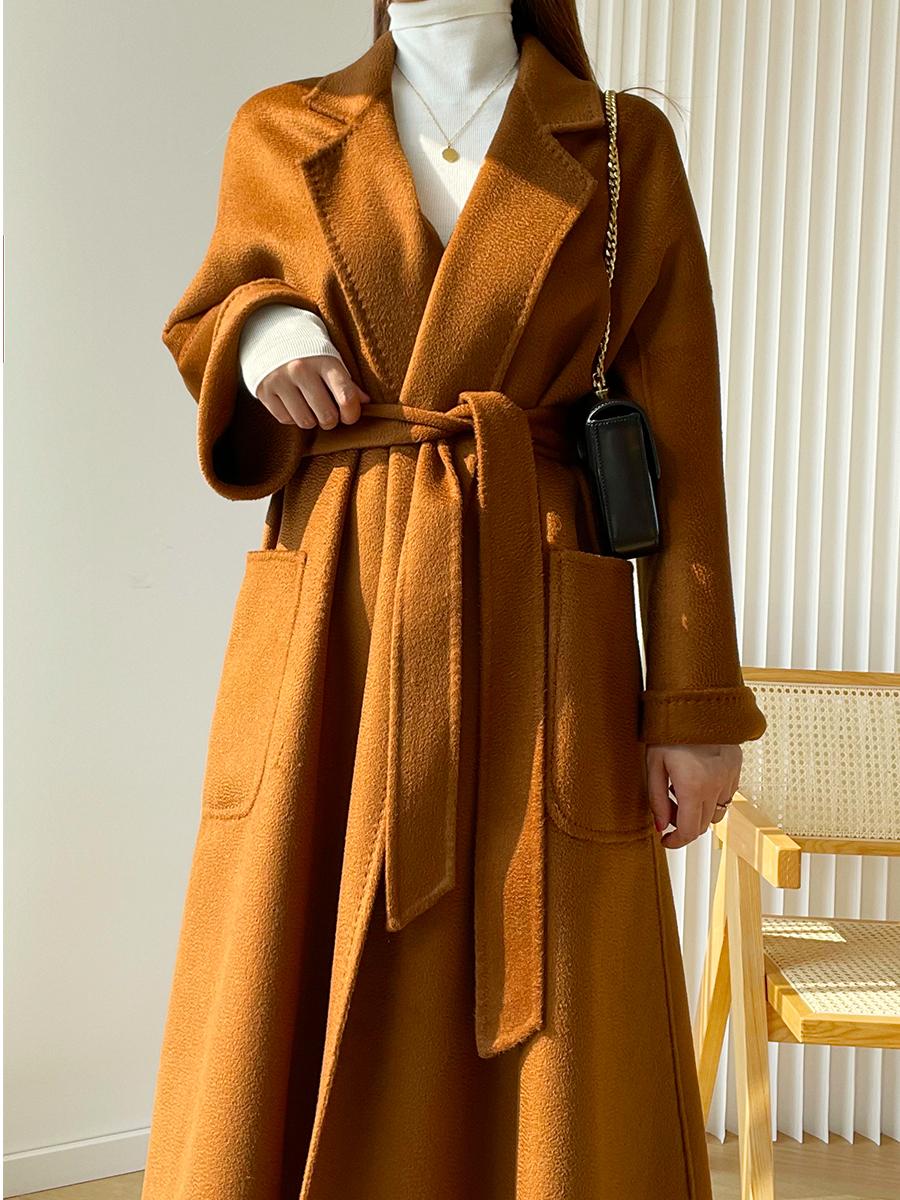 Fur 2022 winter water ripple cashmere coat women's bathrobe midlength woolen coat labbro 100% doublesided cashmere coat women, Pumpkin
Fur 2022 winter water ripple cashmere coat women's bathrobe midlength woolen coat labbro 100% doublesided cashmere coat women, Pumpkin