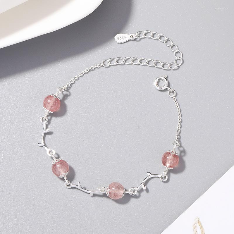 Strand Flowering Branch Strawberry Crystal Peach Blossom Bracelet Female Simple BFF Sister Moonstone Party Jewelry Gif
Strand Flowering Branch Strawberry Crystal Peach Blossom Bracelet Female Simple BFF Sister Moonstone Party Jewelry Gif