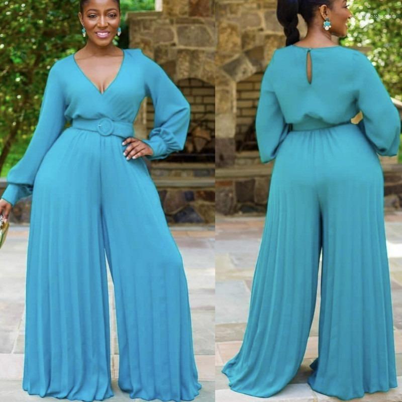 Ethnic Clothing Spring And Autumn Fashion African Women Long Sleeve V-neck Yellow Jumpsuit Clothes European
Ethnic Clothing Spring And Autumn Fashion African Women Long Sleeve V-neck Yellow Jumpsuit Clothes European