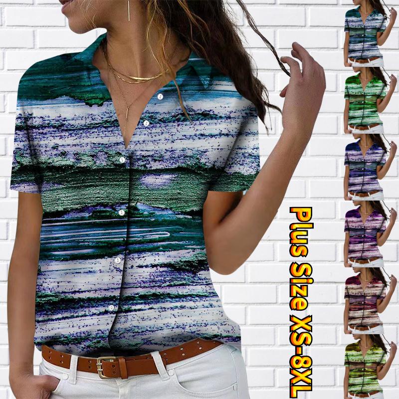 Women's Blouses Street Design Printing Button Shirt Women Everyday Trend Sexy V-neck Loose Size Blouse Summer Retro Short Sleeve -8XL, 20349blue
Women's Blouses Street Design Printing Button Shirt Women Everyday Trend Sexy V-neck Loose Size Blouse Summer Retro Short Sleeve -8XL, 20349blue