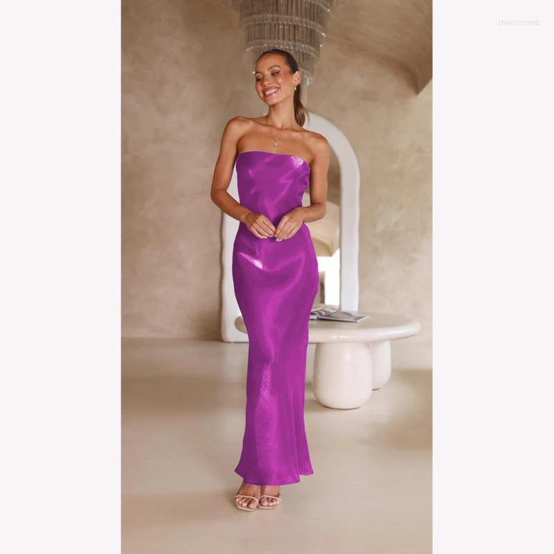 Casual Dresses Purple Chest Wrapping Maxi Dress Women's 2023 Solid Color Strapless Backless Slim Elegant Streetwear Chic Clothing, Navy blue
Casual Dresses Purple Chest Wrapping Maxi Dress Women's 2023 Solid Color Strapless Backless Slim Elegant Streetwear Chic Clothing, Navy blue