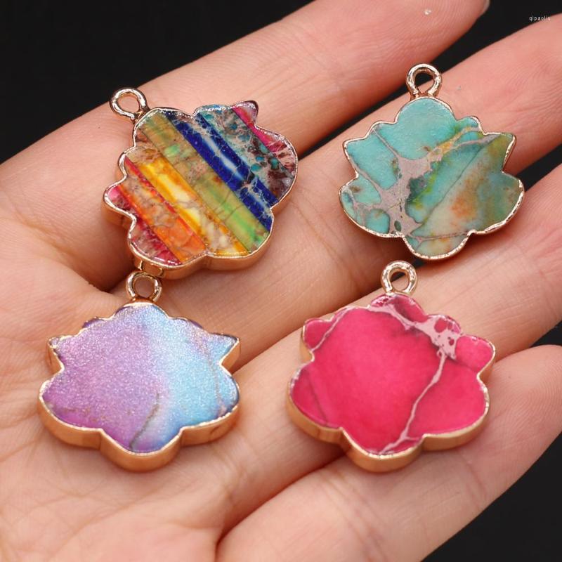 Pendant Necklaces Natural Stones Emperor Stone Flower Gold-plated For Jewelry Making DIY Necklace Earring Accessories Gem Charm Gift Party
Pendant Necklaces Natural Stones Emperor Stone Flower Gold-plated For Jewelry Making DIY Necklace Earring Accessories Gem Charm Gift Party