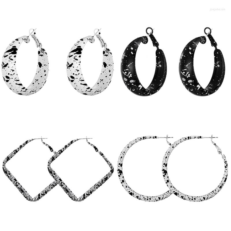 Hoop Earrings Vintage Big Statement For Women Metal Colorful Black White Korean Geometric Circle
Hoop Earrings Vintage Big Statement For Women Metal Colorful Black White Korean Geometric Circle