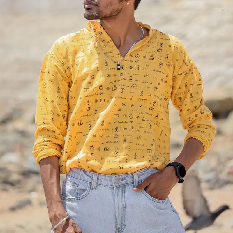 Men's T Shirts Men's Printed Shirt Short Sleeve T-shirt Casual Loose Trendy, Yellow
Men's T Shirts Men's Printed Shirt Short Sleeve T-shirt Casual Loose Trendy, Yellow
