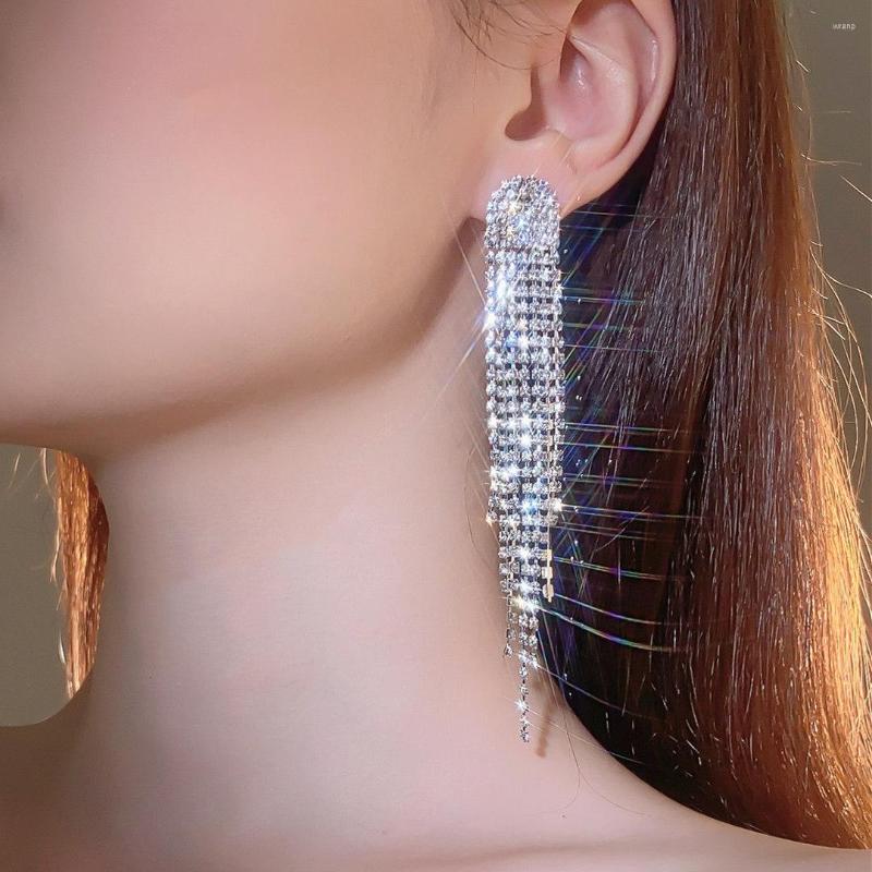 Dangle Earrings TREAZY Fashion Rhinestones Long Tassels For Women Gift Bridal Engagement Jewelry Birthday Wedding Drop
Dangle Earrings TREAZY Fashion Rhinestones Long Tassels For Women Gift Bridal Engagement Jewelry Birthday Wedding Drop