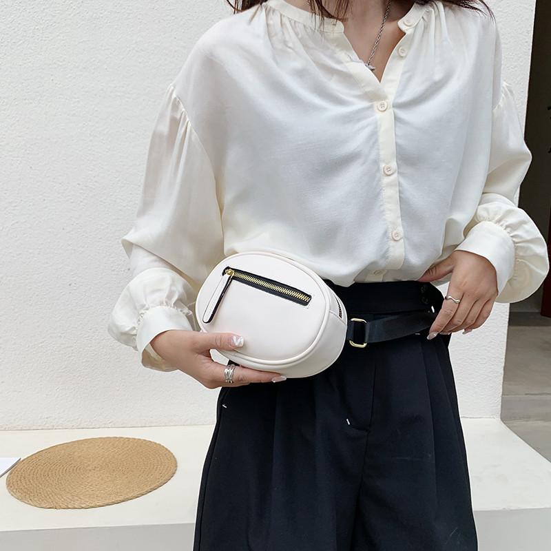 Waist Bags Fashion Women's PU Pocket Trend Zipper Shoulder Bag Solid Color Japanese And Korean Female Small, Black
Waist Bags Fashion Women's PU Pocket Trend Zipper Shoulder Bag Solid Color Japanese And Korean Female Small, Black