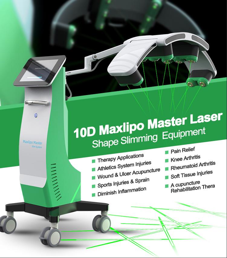 532nm Green Light slimming machine 10D Maxlipo Master Laser FAT LOSS Therapy For Pain Wound Healing Equipment CE approved
532nm Green Light slimming machine 10D Maxlipo Master Laser FAT LOSS Therapy For Pain Wound Healing Equipment CE approved