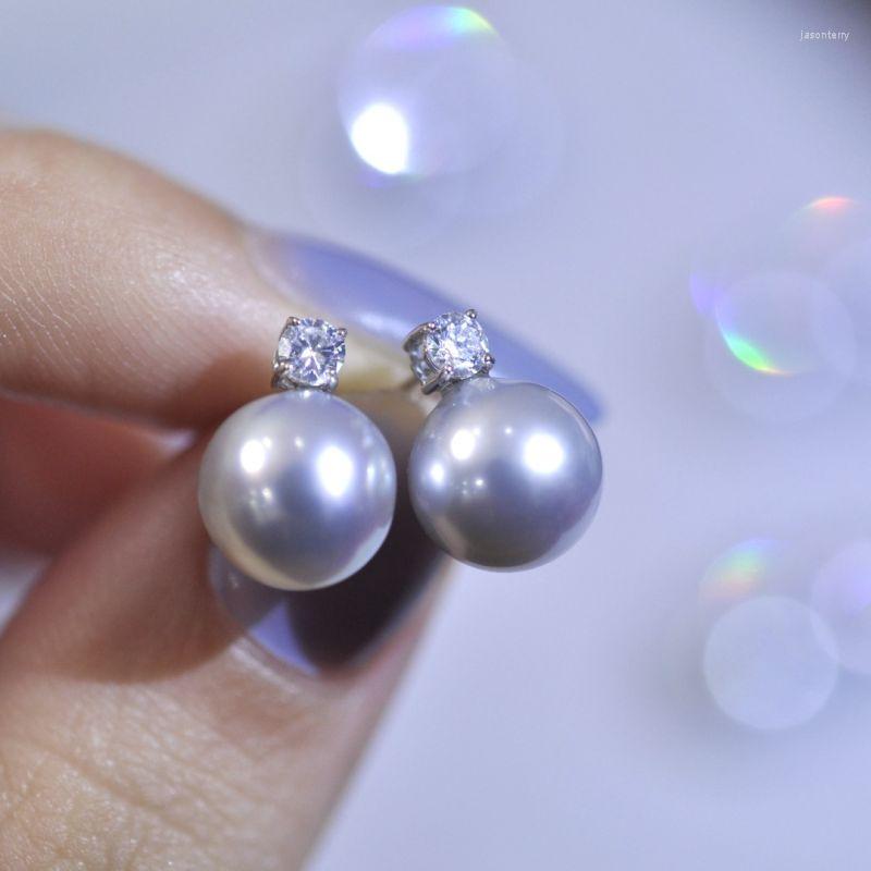Stud Earrings Classic 18K Gold High Luster 8-9mm Akoya Silver Blue Pearls Princess Style Fine Round Pearl For Women Jewelry Gift
Stud Earrings Classic 18K Gold High Luster 8-9mm Akoya Silver Blue Pearls Princess Style Fine Round Pearl For Women Jewelry Gift