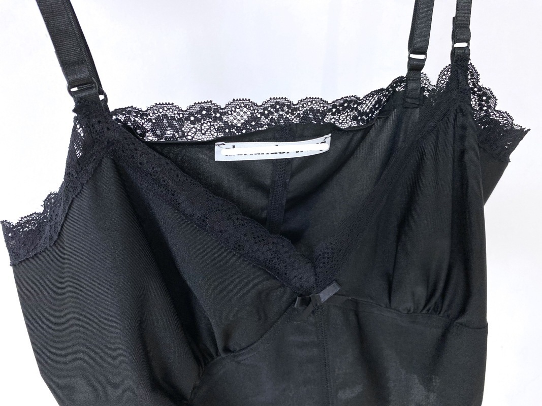 Camisoles Tanks Lace Camisole Women Black Tank Vest Spring Summer American Style Short Casual Commuting Slim Tops Clothing Girl Tee Clothes 230420