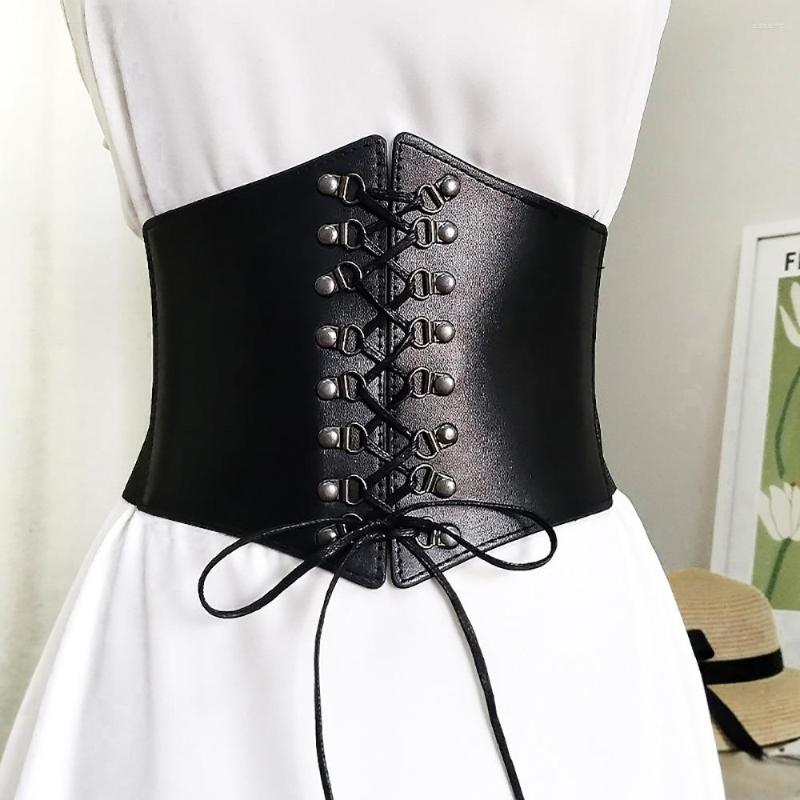 Women's Shapers Corset Punk Black Wide Women Belt PU Leather Slim Waist Women's Sports Slimming Outer Wear Elastic Waistband, Black style 1
Women's Shapers Corset Punk Black Wide Women Belt PU Leather Slim Waist Women's Sports Slimming Outer Wear Elastic Waistband, Black style 1