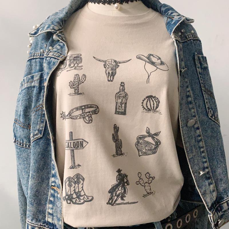 Women' T Shirts PUDO West Life Vintage Style Super Cute Purple T-Shirt Women Grunge Retro Tee 90s Fashion Tops White, Beige
Women' T Shirts PUDO West Life Vintage Style Super Cute Purple T-Shirt Women Grunge Retro Tee 90s Fashion Tops White, Beige