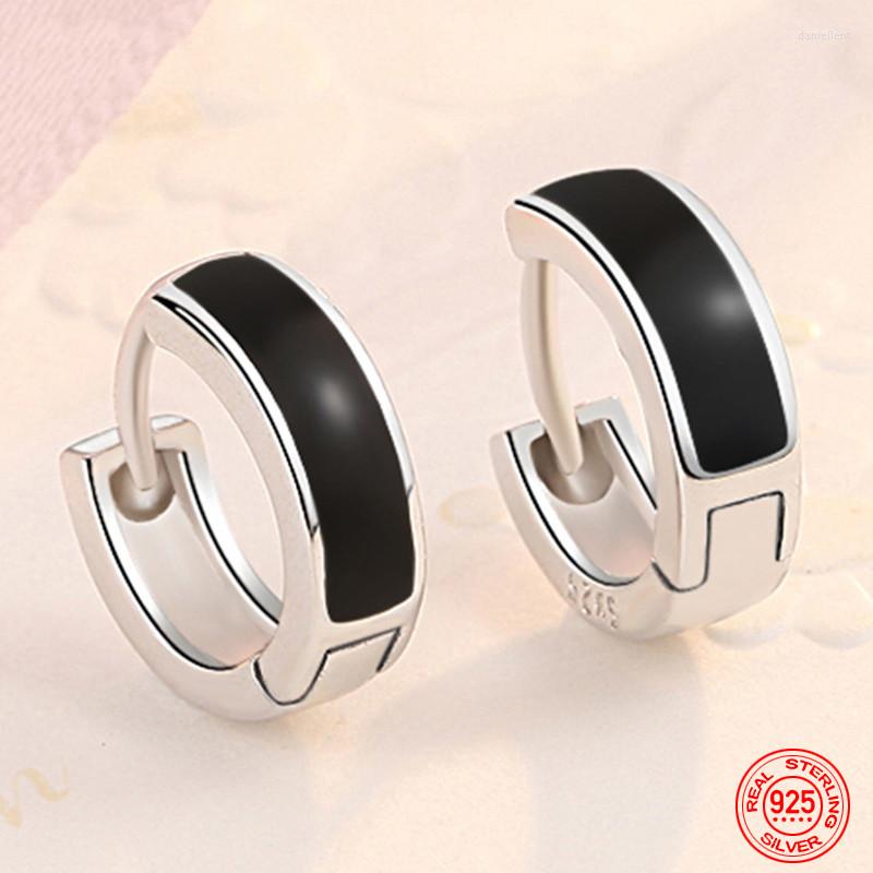 Backs Earrings 925 Sterling Silver Black Hoop Earring For Women Party Birthday Gift Accessory Wholesale
Backs Earrings 925 Sterling Silver Black Hoop Earring For Women Party Birthday Gift Accessory Wholesale