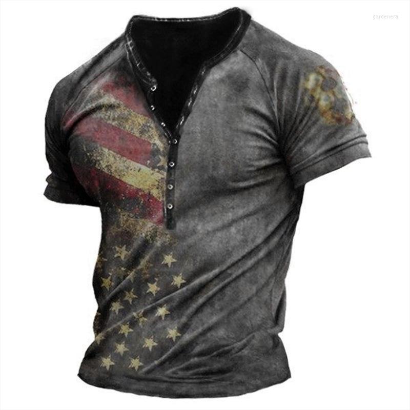Men's T Shirts Vintage Button V-neck American Shirt Short Sleeve Gothic Henley For Men Oversized Tops Tee Punk Streetwear, Ofsh-01554
Men's T Shirts Vintage Button V-neck American Shirt Short Sleeve Gothic Henley For Men Oversized Tops Tee Punk Streetwear, Ofsh-01554