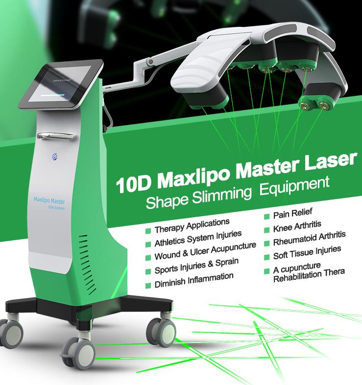 Body Slimming Machine 532NM Green Cold Laser Fat Burning Celluite Removal maxlipo 10D Equipment
Body Slimming Machine 532NM Green Cold Laser Fat Burning Celluite Removal maxlipo 10D Equipment