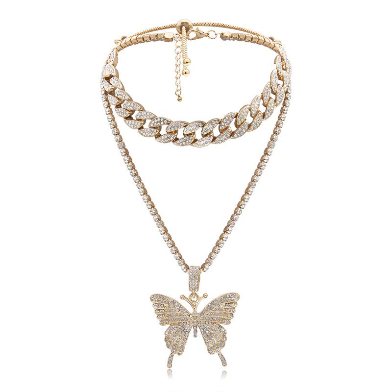 Pendant Necklaces Butterfly Necklace Set Cuban Link Chain Choker Gifts For Women Chains Bling Hip Hop JewelryPendant
Pendant Necklaces Butterfly Necklace Set Cuban Link Chain Choker Gifts For Women Chains Bling Hip Hop JewelryPendant