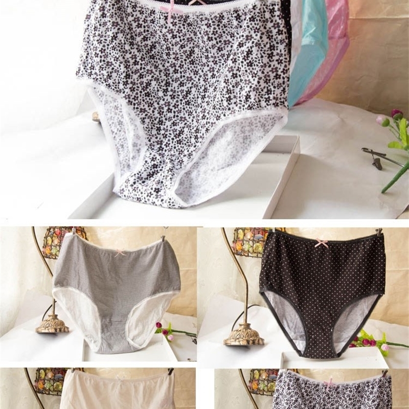Women's Panties Women plus size underwear women cotton panties briefs size XL 2XL 3XL lady's underpants 6pieces/lot excellent quality 230420