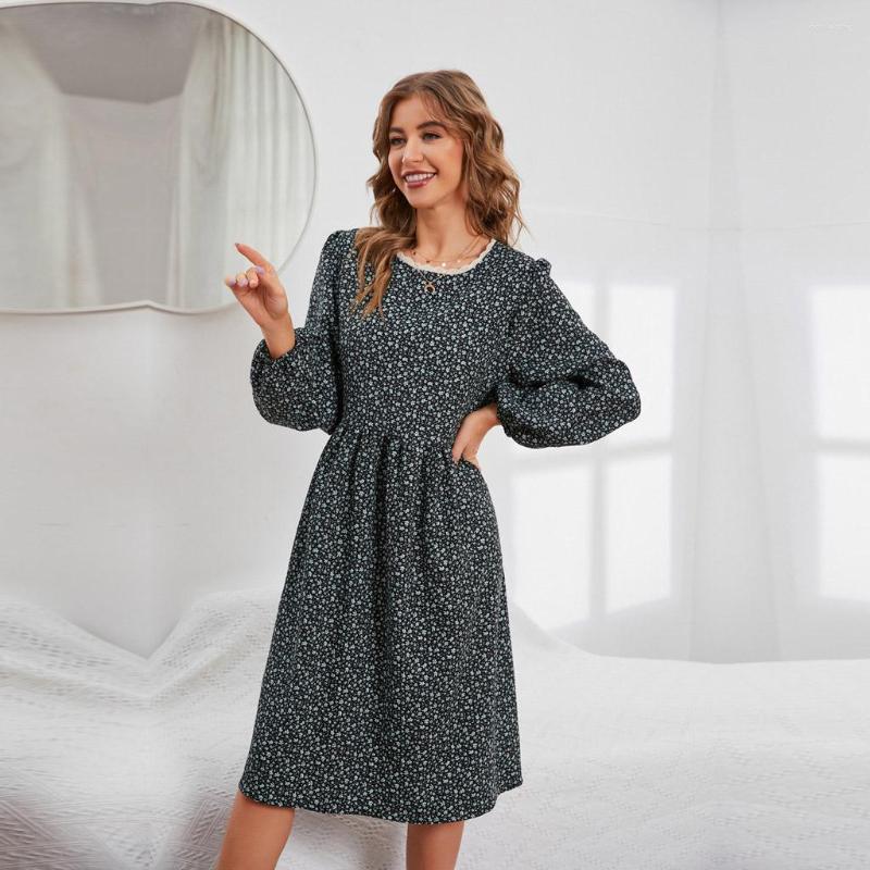 Casual Dresses 2023 Women Autumn Winter O Neck Long Sleeve Lace Floral High Waist A Line Chic Dress For Fashion, Black
Casual Dresses 2023 Women Autumn Winter O Neck Long Sleeve Lace Floral High Waist A Line Chic Dress For Fashion, Black