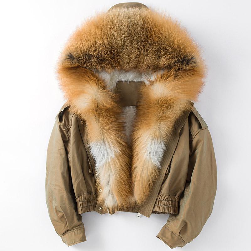Fur Winter Women jackets Natural Fur Parkas With Real Fox Fur Hooded Collar Red Fox Fur Short Silver Fox Fur Female Coats Jackets, Black coat red fox
Fur Winter Women jackets Natural Fur Parkas With Real Fox Fur Hooded Collar Red Fox Fur Short Silver Fox Fur Female Coats Jackets, Black coat red fox