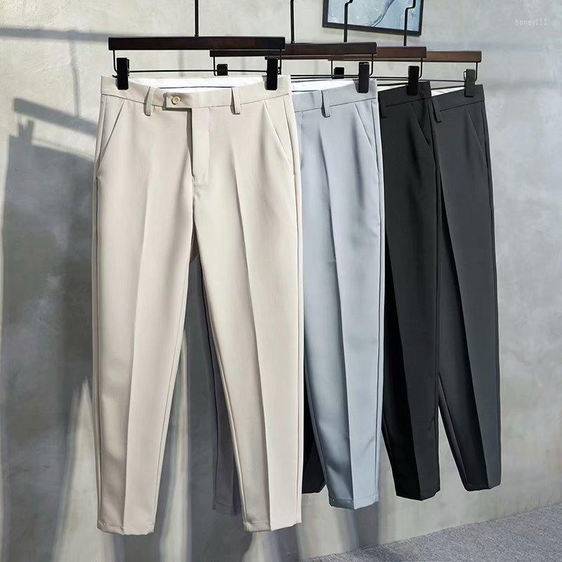 Men's Pants 2023 Spring Summer Men's Casual Suit Pant Slim Fit Work Elastic Waist Jogging Trousers Male Black Grey Plus Size 40 42, Light grey
Men's Pants 2023 Spring Summer Men's Casual Suit Pant Slim Fit Work Elastic Waist Jogging Trousers Male Black Grey Plus Size 40 42, Light grey
