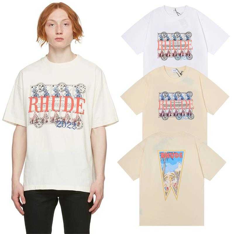 Designer Fashion Clothing Tees Hip hop TShirts Rhude Stamp Clock Coconut Tree Oil Painting Clock Coconut Tree Printed T-shirts men women Streetwear Tops Sportswear, Creamy-white
Designer Fashion Clothing Tees Hip hop TShirts Rhude Stamp Clock Coconut Tree Oil Painting Clock Coconut Tree Printed T-shirts men women Streetwear Tops Sportswear, Creamy-white