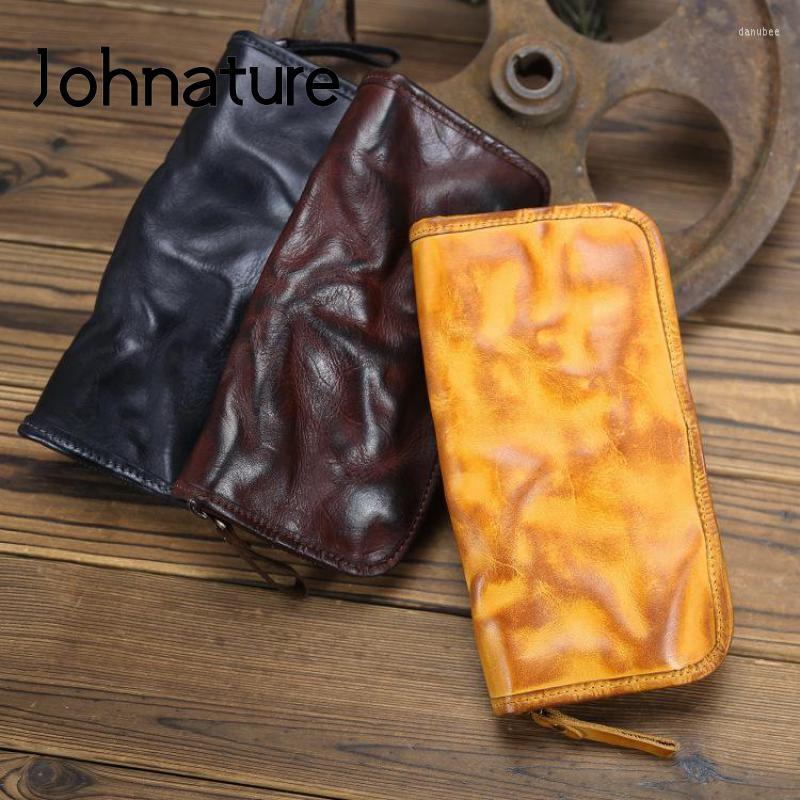 Wallets Johnature 2023 Retro Genuine Leather Wallet Card Holder Unisex Business Leisure Handmade Narure Cowhide Large Clutch, Black
Wallets Johnature 2023 Retro Genuine Leather Wallet Card Holder Unisex Business Leisure Handmade Narure Cowhide Large Clutch, Black