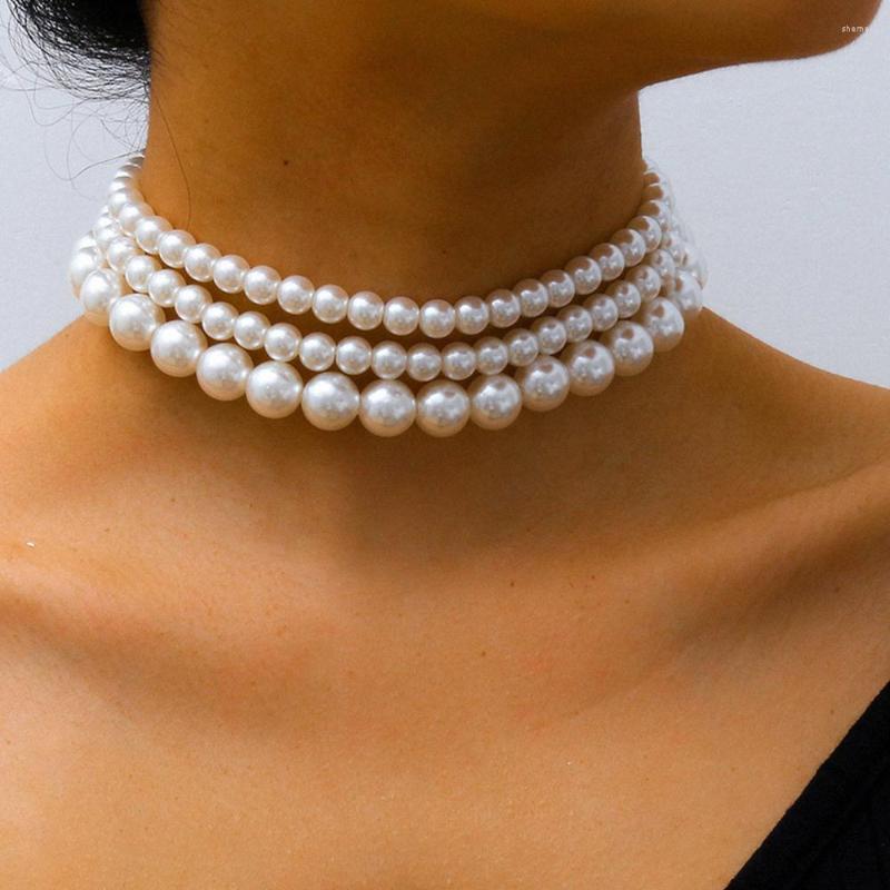 Choker Artificial Pearl Collar Big White Beads Clavicle Chain Adjustable Luxury Necklace For Women Wedding Jewelry
Choker Artificial Pearl Collar Big White Beads Clavicle Chain Adjustable Luxury Necklace For Women Wedding Jewelry