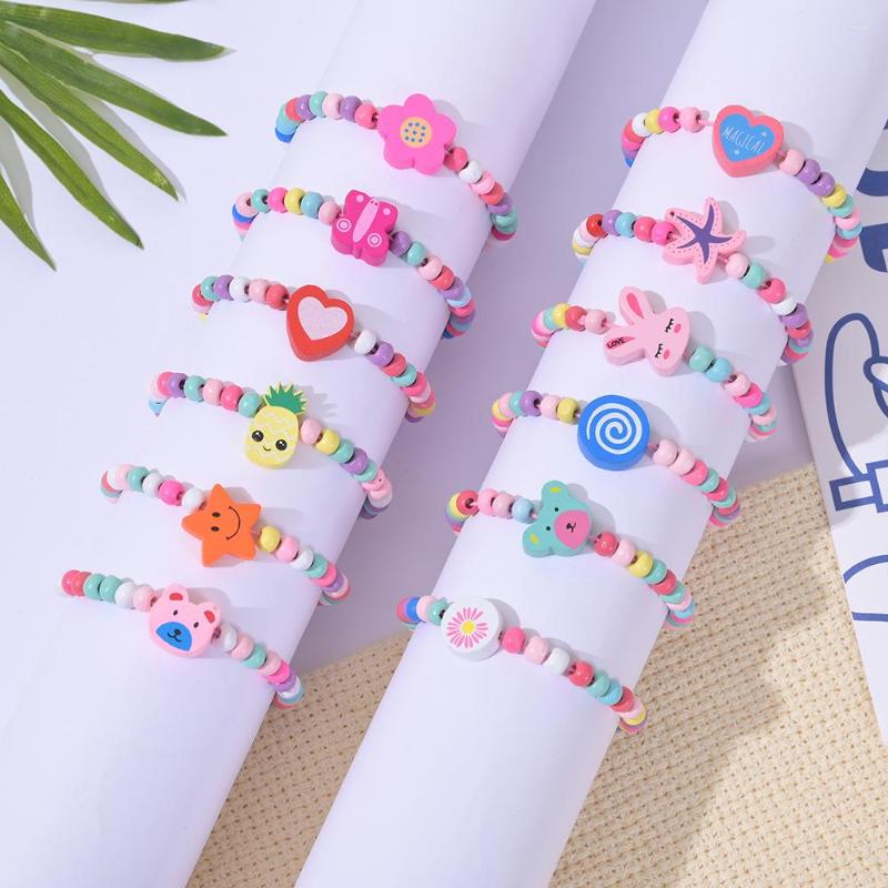 Strand Makersland12Pcs/Set Colourful Wooden Bracelets Girls Kit Kids Fashion Jewelry For Friendship Jewerly Gifts Wholesale
Strand Makersland12Pcs/Set Colourful Wooden Bracelets Girls Kit Kids Fashion Jewelry For Friendship Jewerly Gifts Wholesale
